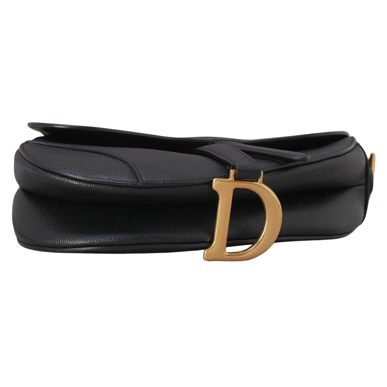 CHRISTIAN DIOR(USED)디올 레더 새들백 미듐 & 스트랩